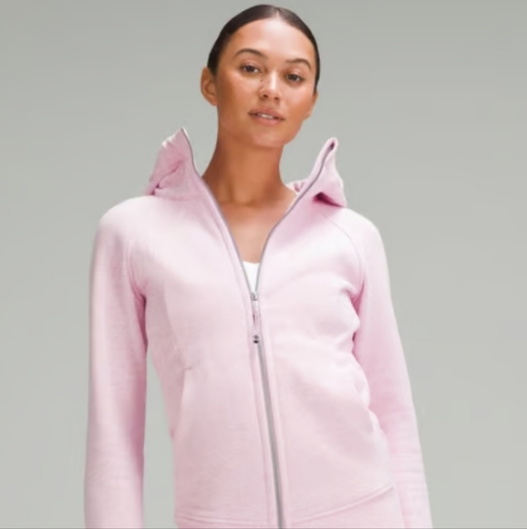 Scuba Full-Zip Hoodie in Pink - Picture 1 of 7